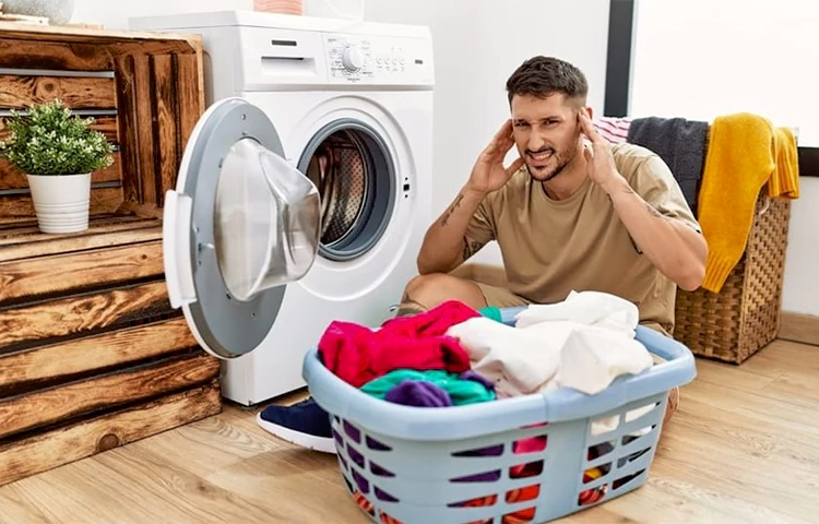 جلوگیری از صدای زیاد ماشین لباسشویی